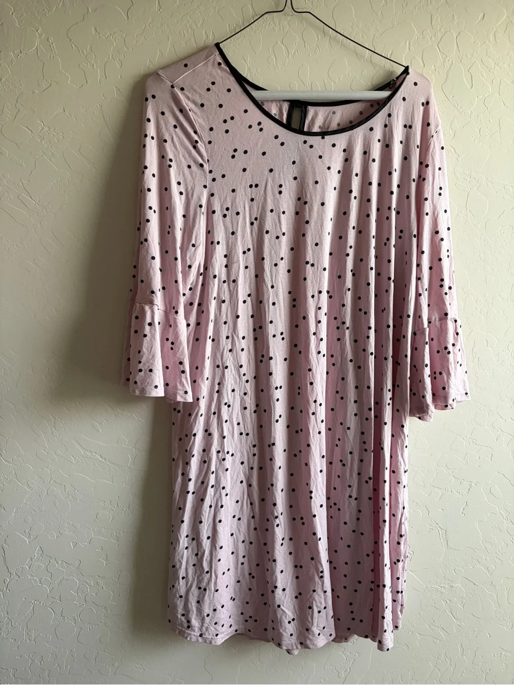 kate spade Pink Polka Dot Bell-Sleeve nightgown